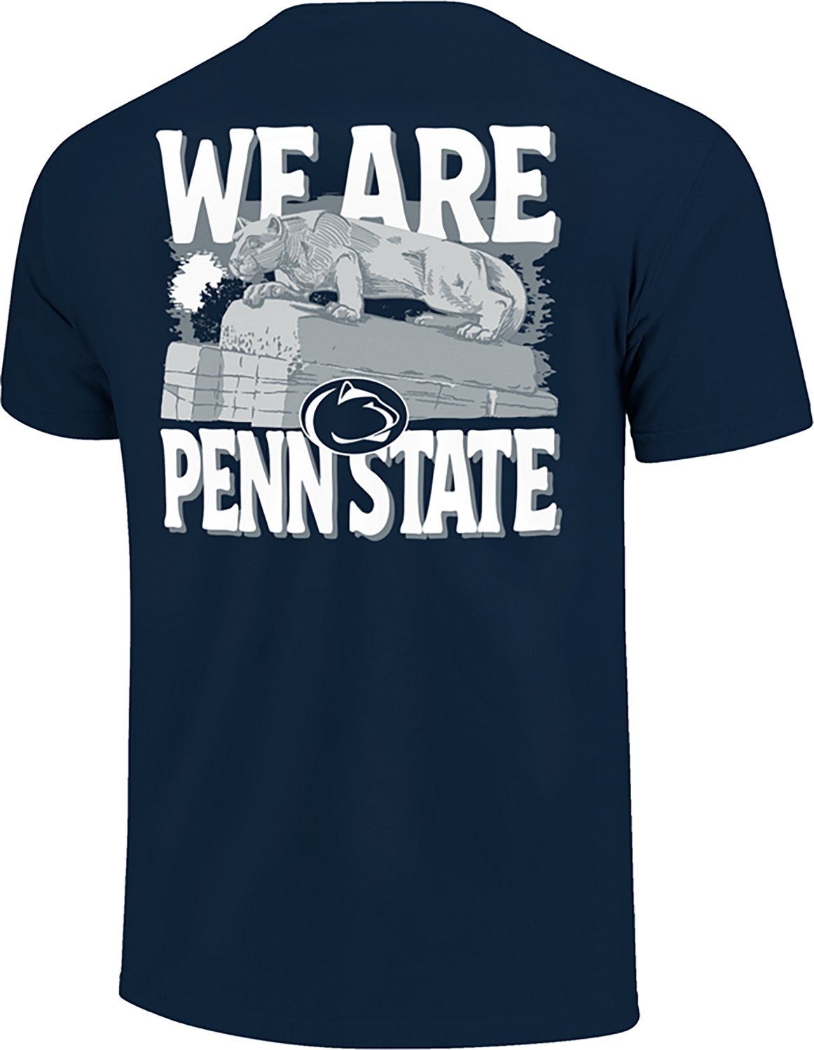 Image One Men's Penn State Statue Treeline Sunset DS T-shirt