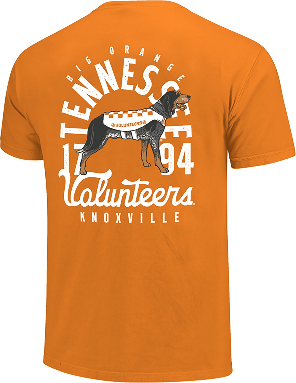 Image One Men's University of Tennessee Mascot Overlay Standing DS Short Sleeve T-shirt