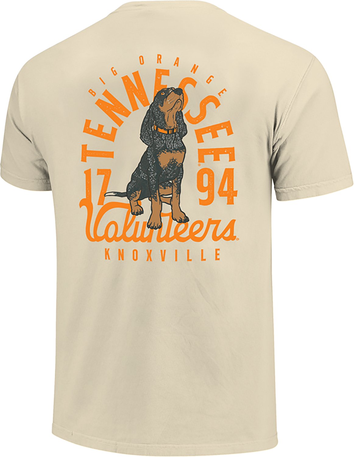 Image One Men's University of Tennessee Mascot Overlay Sitting DS Short Sleeve T-shirt