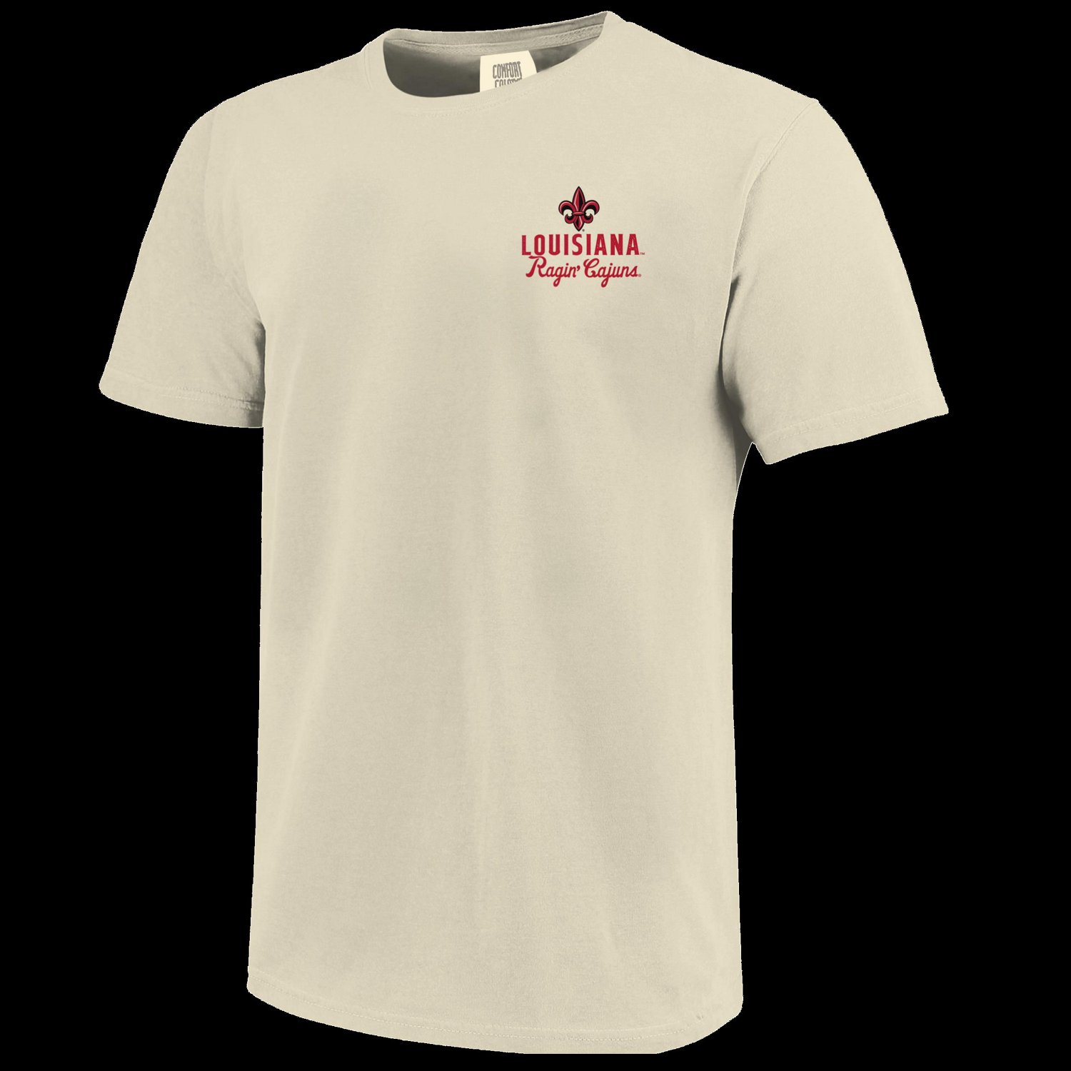 Image One Men's University of Louisiana at Lafayette Mascot Overlay Comfort Colors T-shirt - view number 2