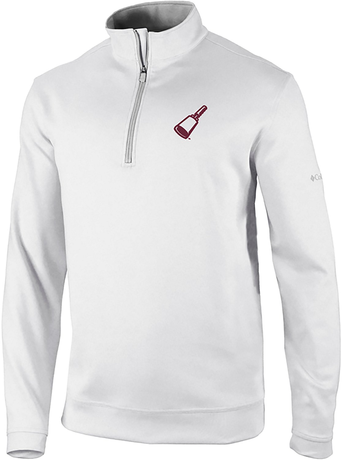 Columbia Sportswear Men's Mississippi State University Cowbell Wickham Hills 1/4-Zip Pullover Top