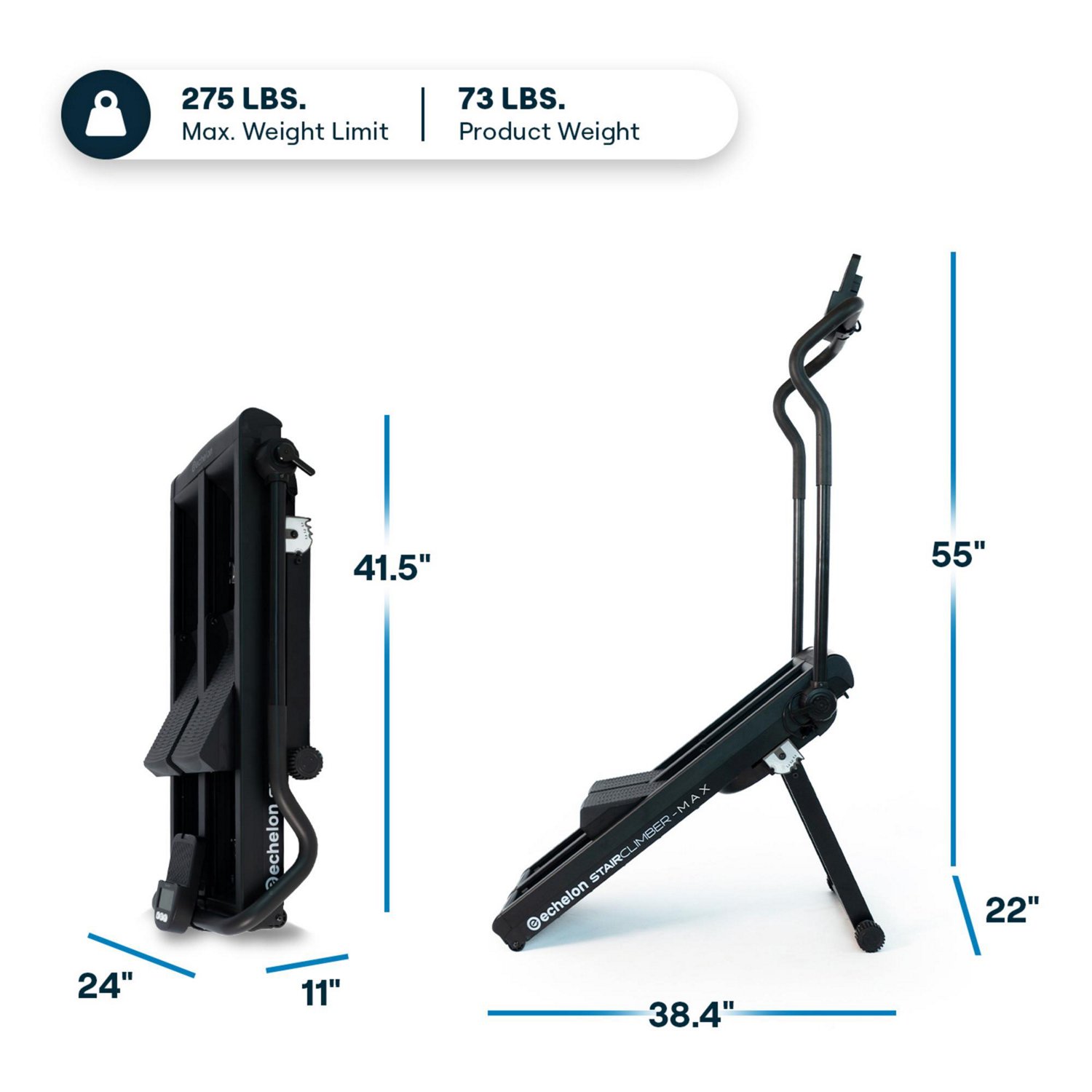 Echelon Stair Climber Max, Stair Stepper Machine with 32 Magnetic Resistance Levels and Foldable Design - view number 2