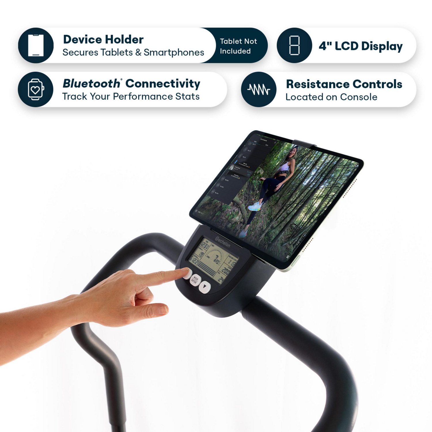 Echelon Stair Climber Max, Stair Stepper Machine with 32 Magnetic Resistance Levels and Foldable Design - view number 3