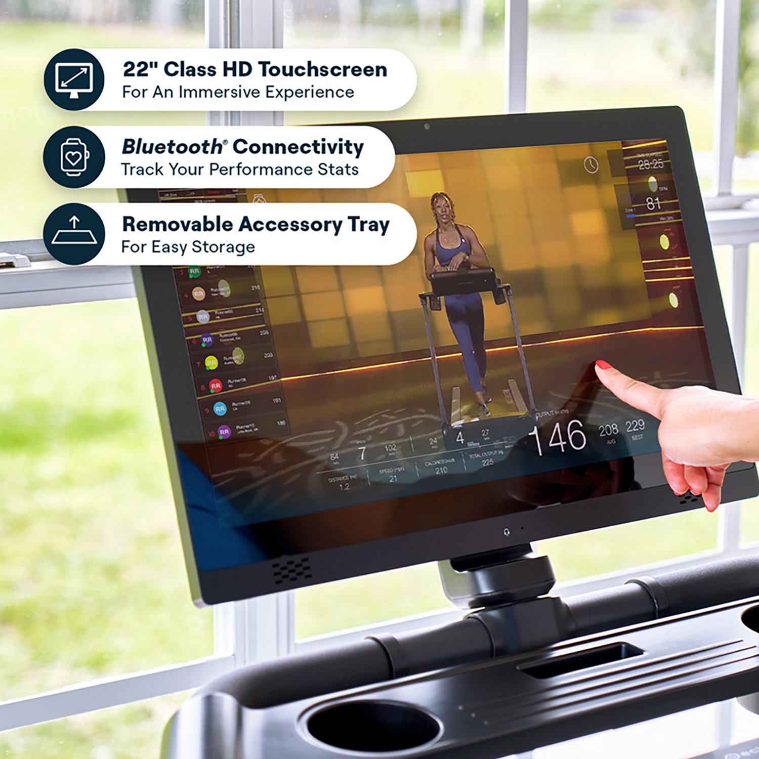 Echelon Stride 4S Treadmill with 22” Class HD Touchscreen and Smart Connectivity - view number 4
