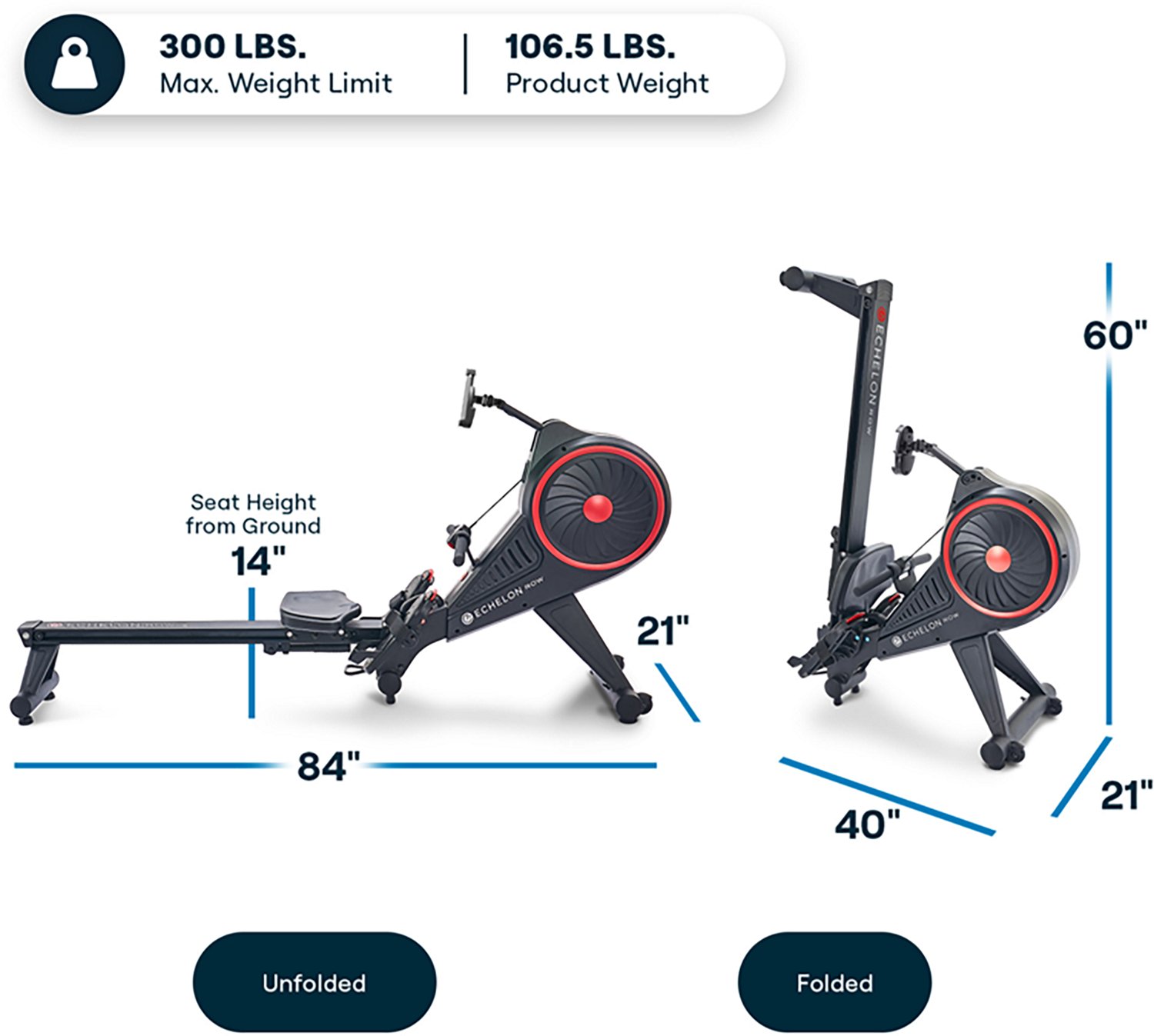 Echelon Row Smart Home Rower - view number 2