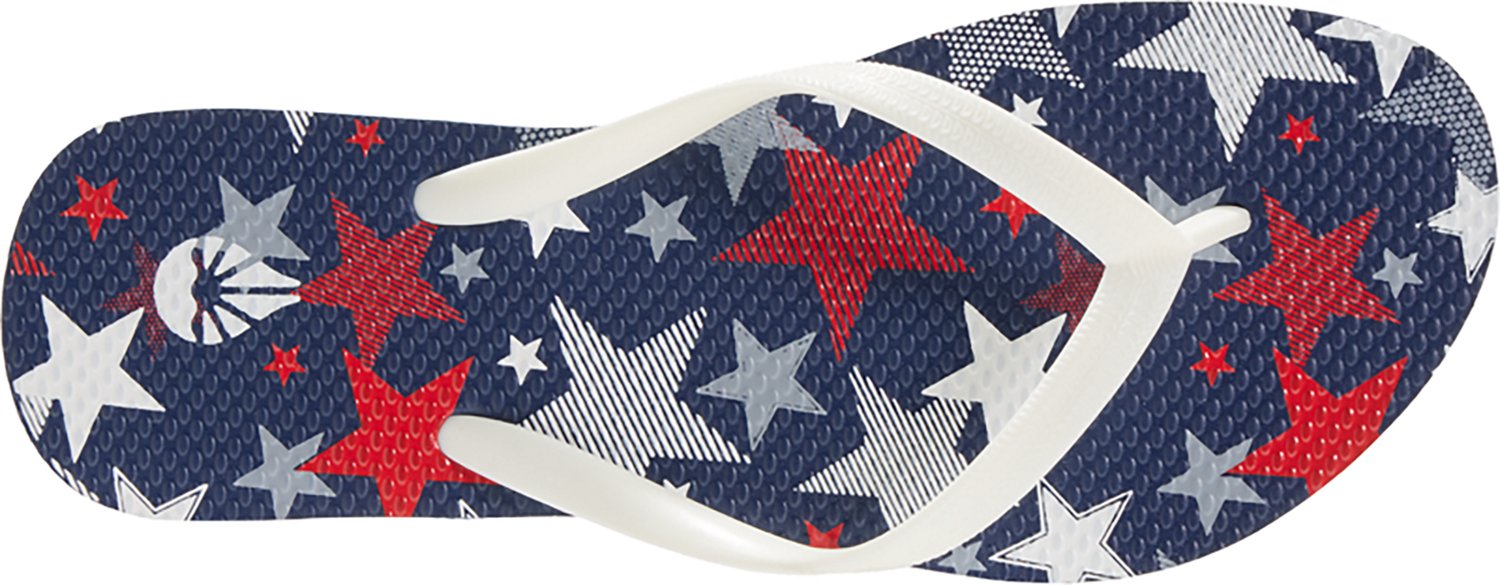 O'Rageous Women’s Stars and Stripes Flip Flops - view number 3