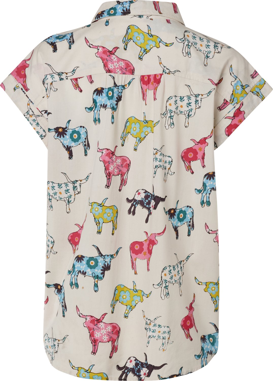 Cotton & Rye Women's The Arty Longhorn Floral Short Sleeve Top - view number 2