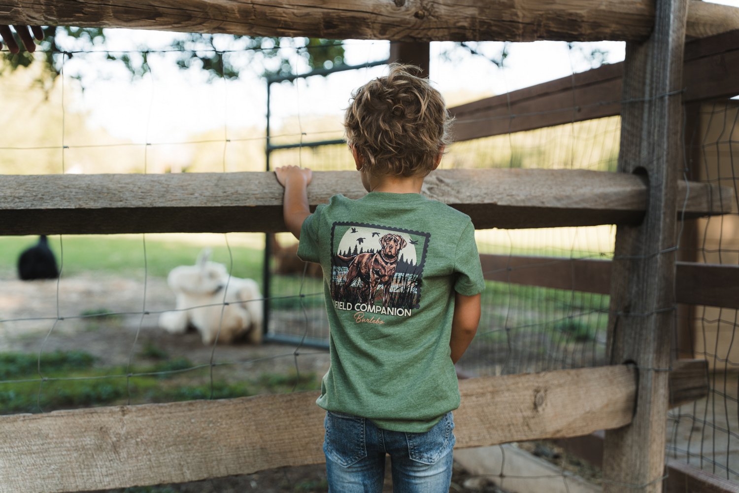 BURLEBO Boys' Duck Dog Stamp Short Sleeve T-shirt - view number 4