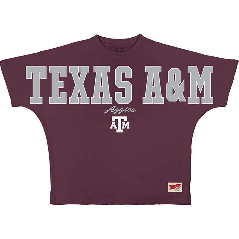 Pressbox Women's Texas A&M University Modesto Oversized Graphic T-shirt