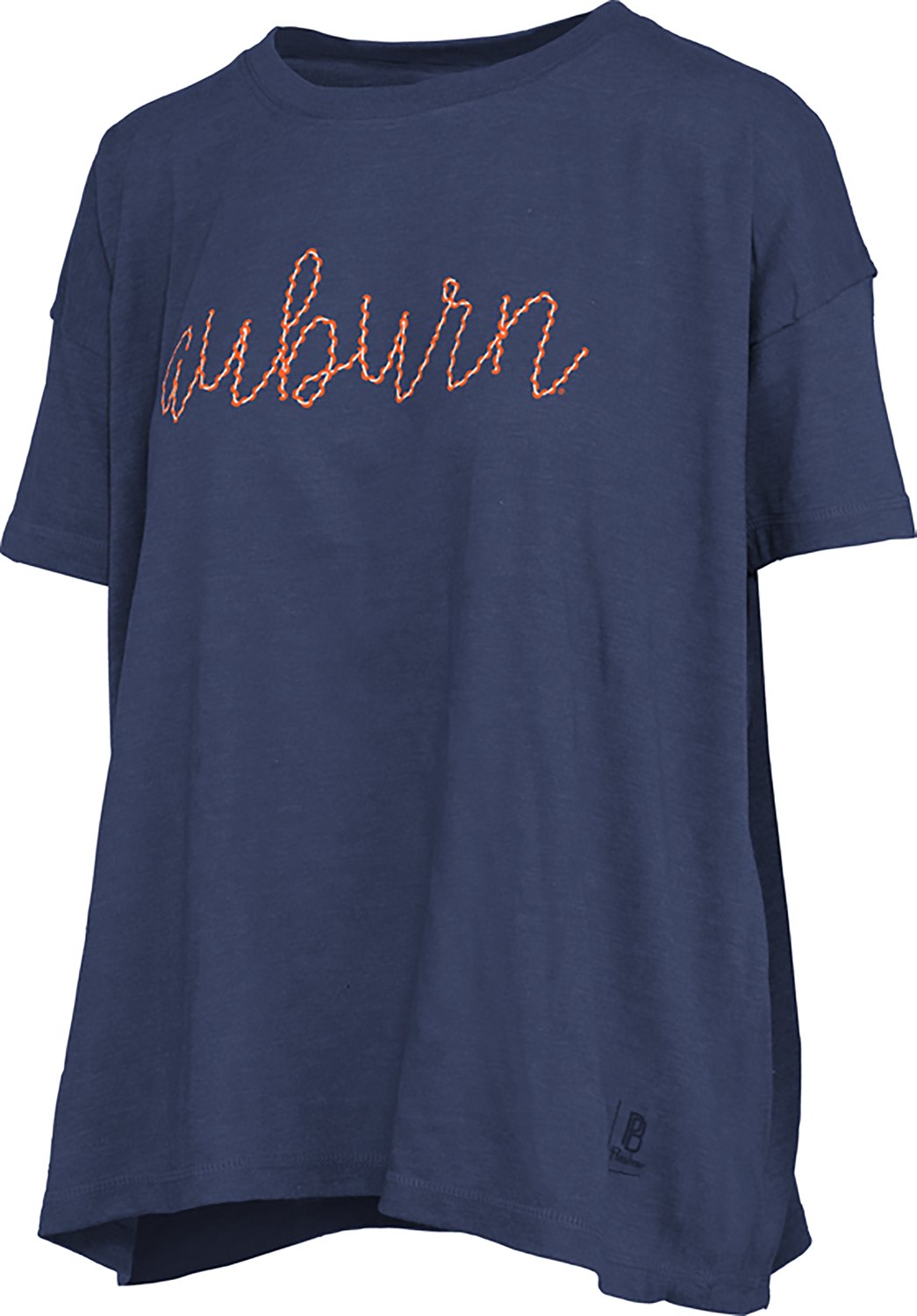 Pressbox Women's Auburn Swirl Script Oversized Graphic T-shirt