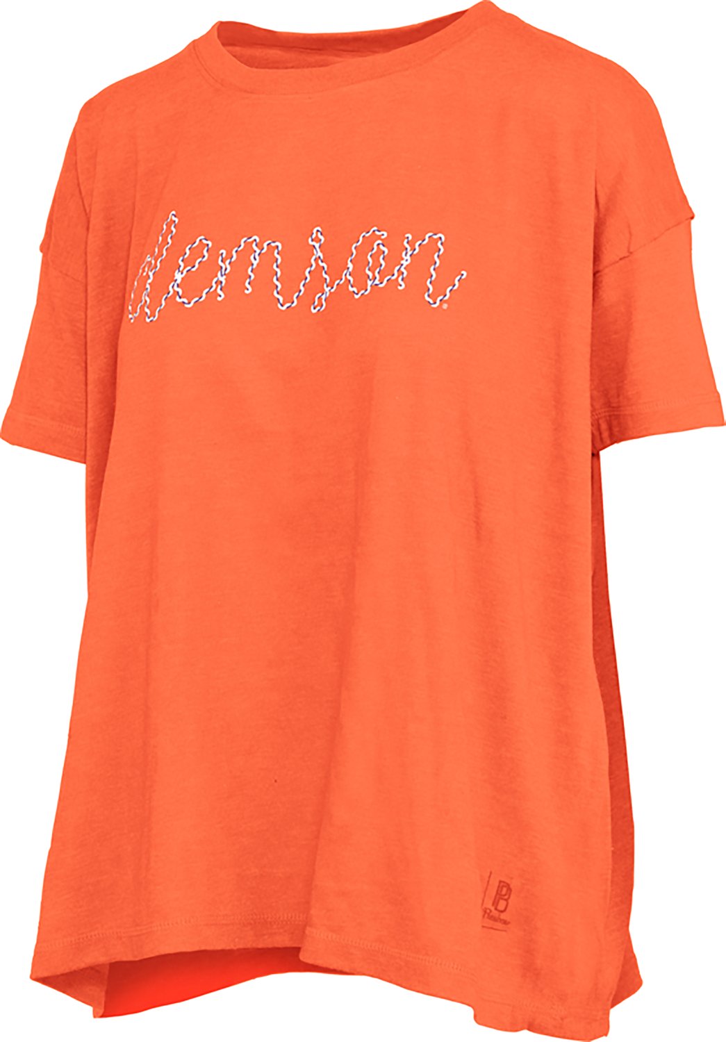 Pressbox Women's Clemson Swirl Script Oversized T-shirt - view number 2