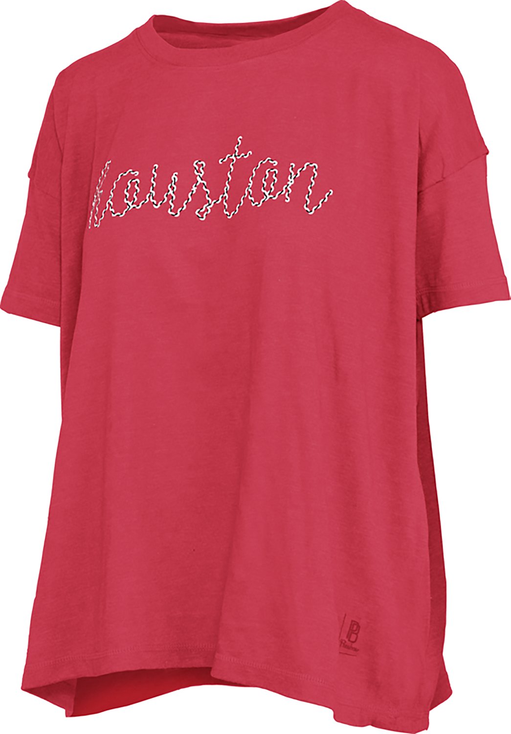 Pressbox Women's Houston Swirl Script Oversized Graphic T-shirt - view number 2