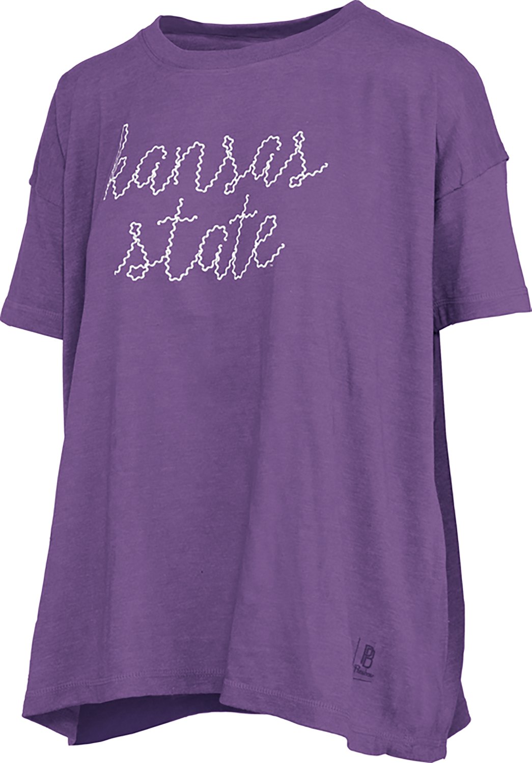 Pressbox Women's Kansas State Swirl Script Oversized T-shirt - view number 2