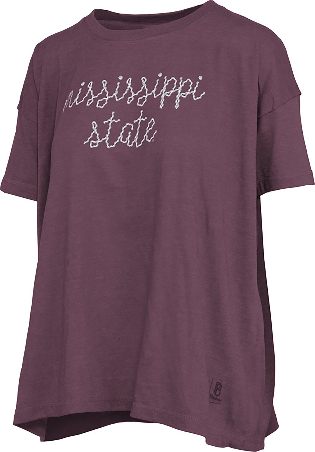 Pressbox Women's Mississippi State Swirl Oversized Graphic T-shirt - view number 2