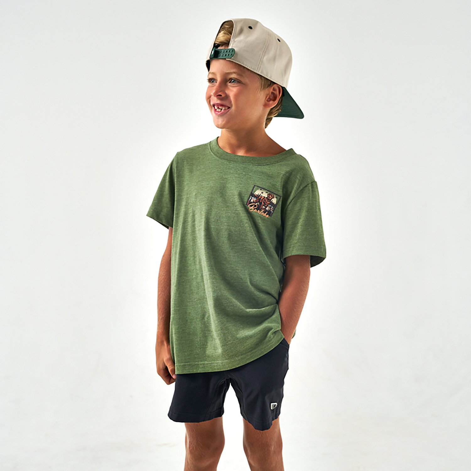 BURLEBO Boys' Duck Dog Stamp Short Sleeve T-shirt - view number 2