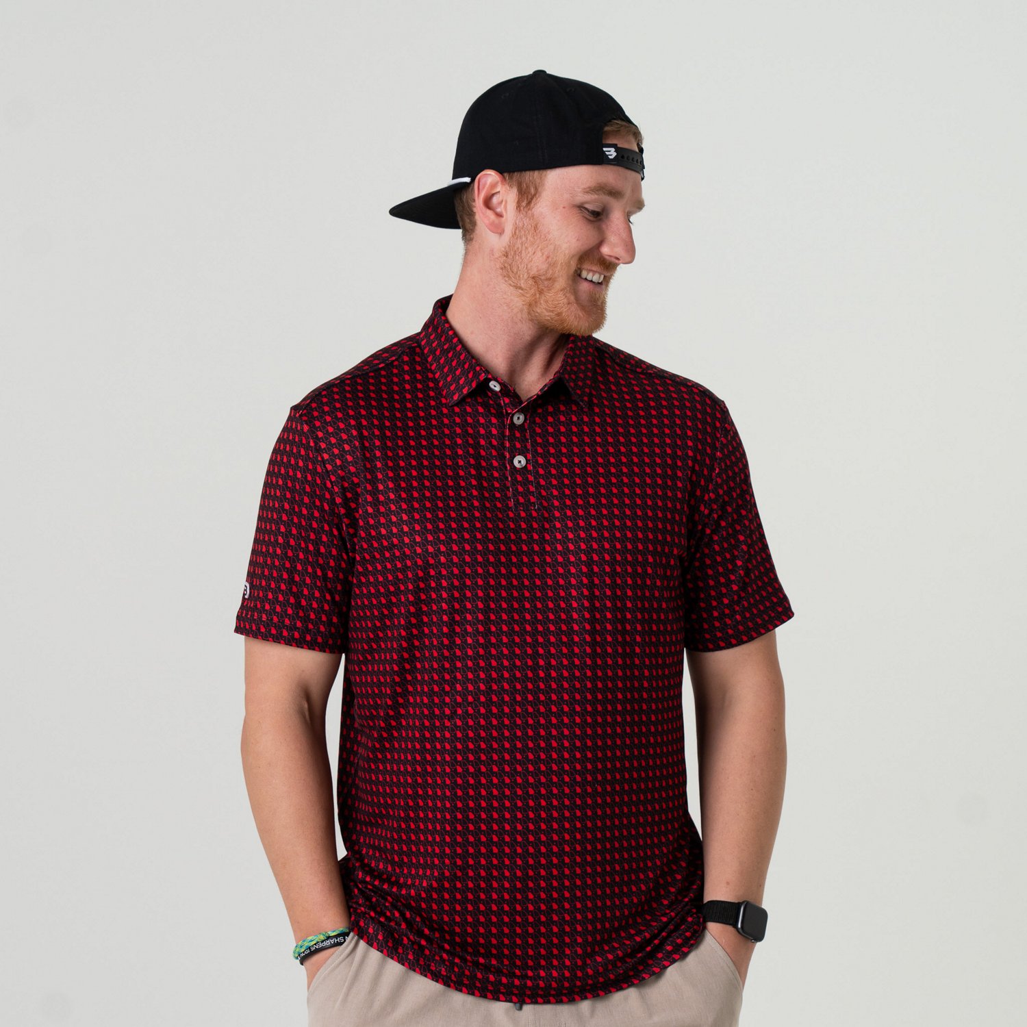 BURLEBO Men's Georgia Performance Polo Shirt