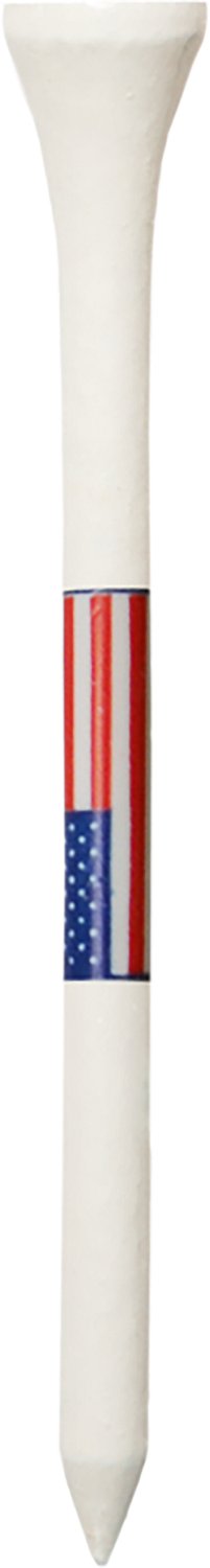 Pride American Flag Wood Golf Tees 2‑3/4 in., 75 Pack
