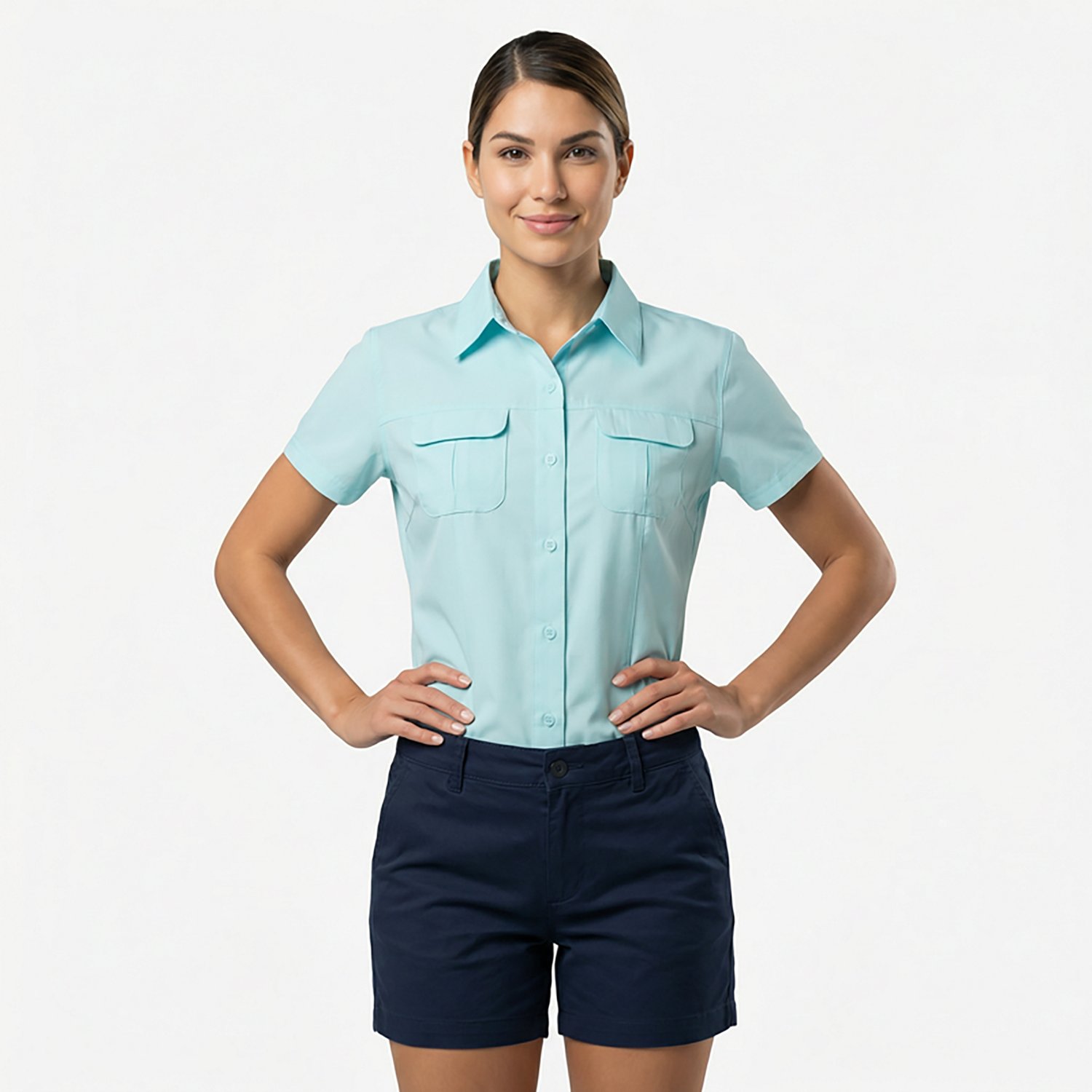 Magellan Outdoors Women's Aransas Pass Heathered Fishing Top