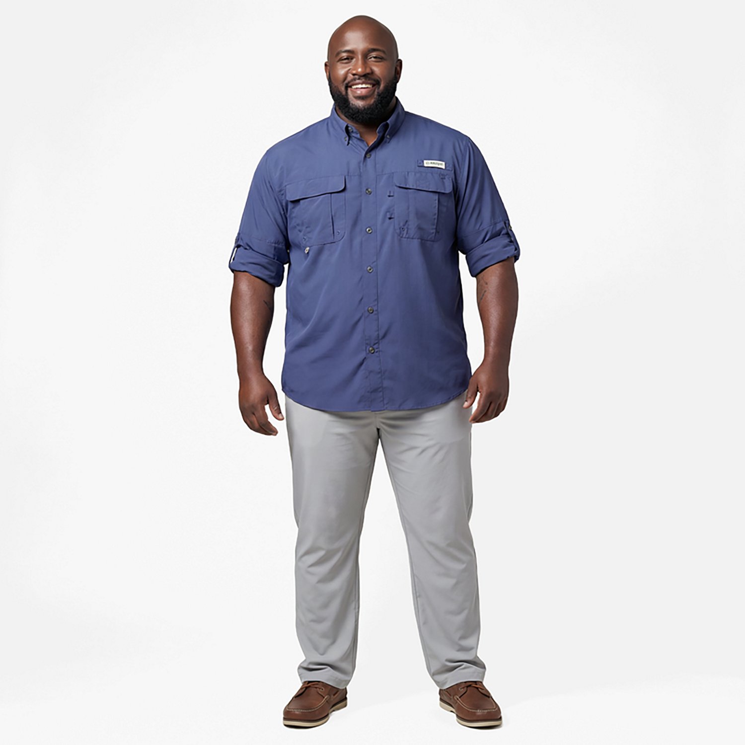 Magellan Outdoors Men's Laguna Madre Solid Long Sleeve Fishing Shirt