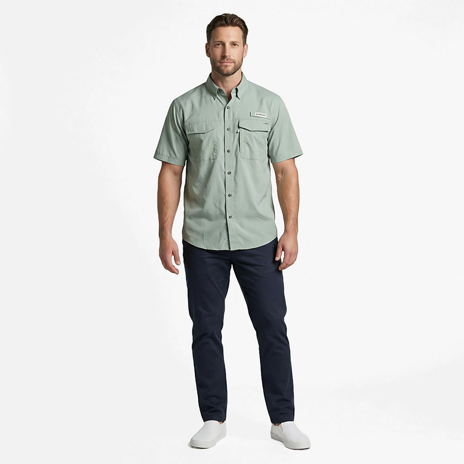 Magellan Outdoors Men's Caddo Lake Button Down Fishing Shirt