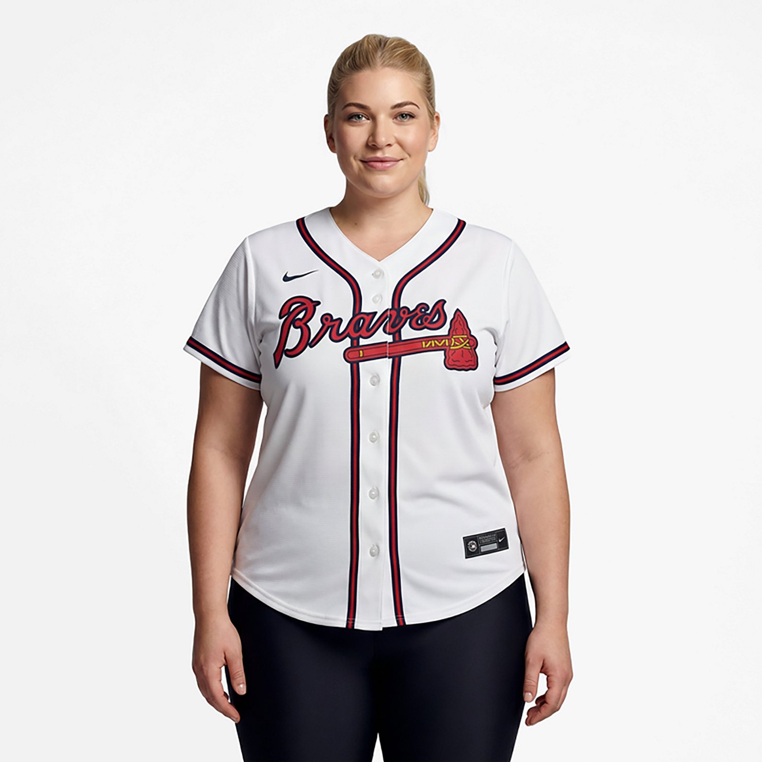 Nike Women's Atlanta Braves Official Replica Jersey                                                                              - view number 2