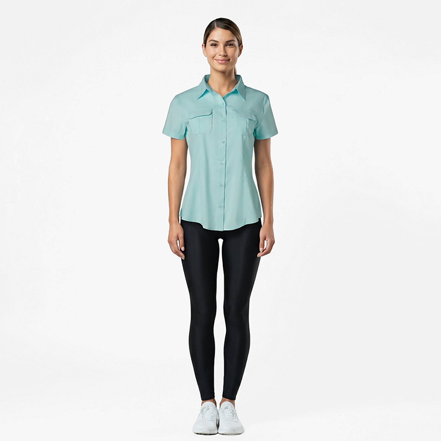 Magellan Outdoors Women's Aransas Pass Heathered Fishing Top