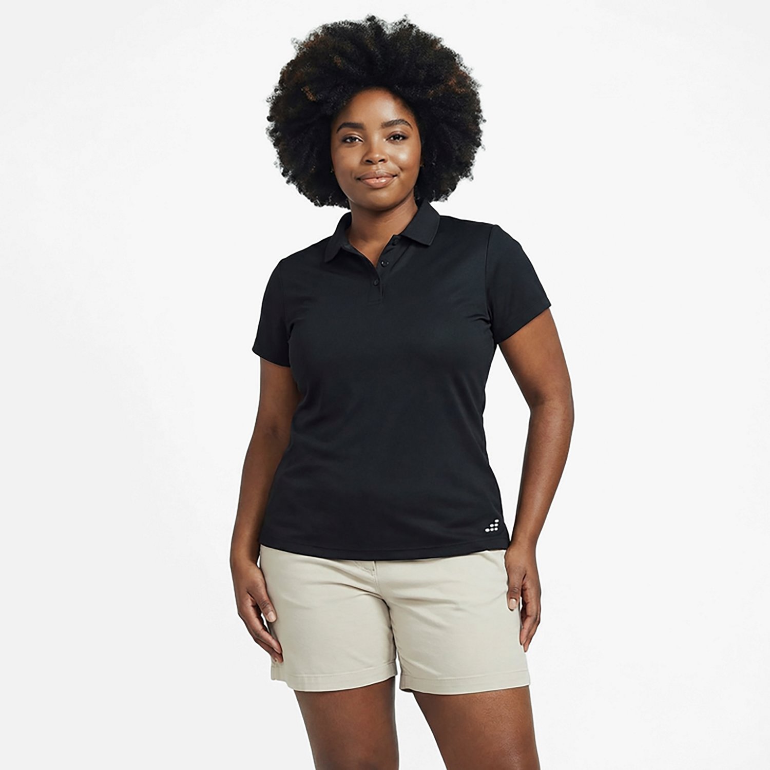 BCG Women's Tennis Solid Short Sleeve Polo Shirt - view number 2