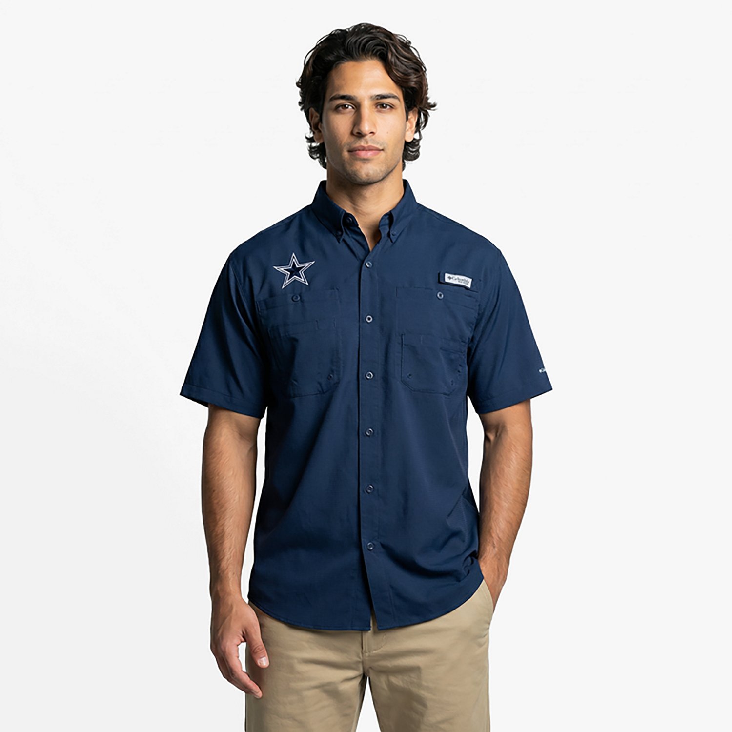 Columbia Sportswear Men's Dallas Cowboys PFG Tamiami Fishing Shirt - view number 3