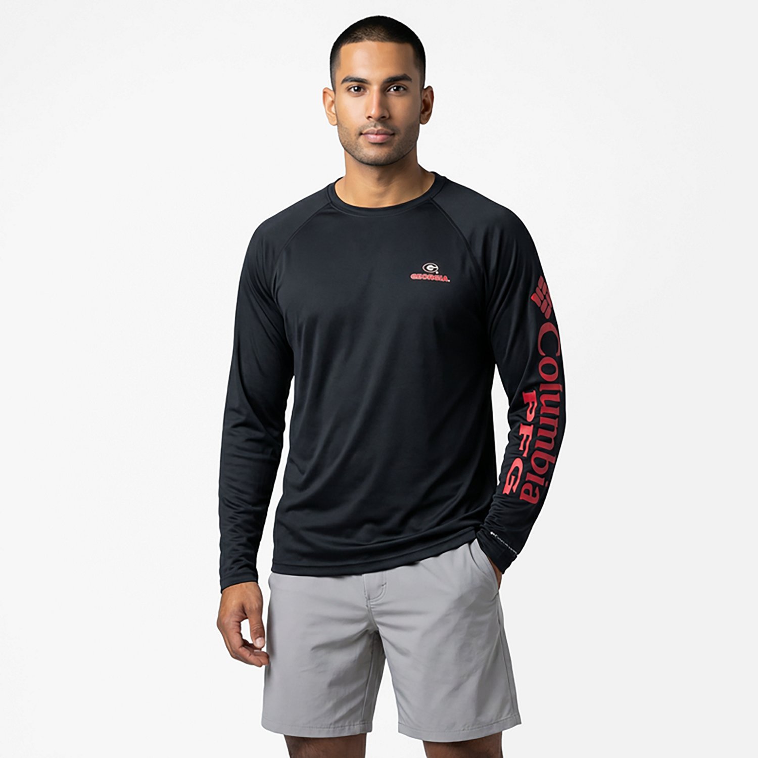 Columbia Sportswear Men's University of Georgia Terminal Tackle Long Sleeve T-shirt - view number 7