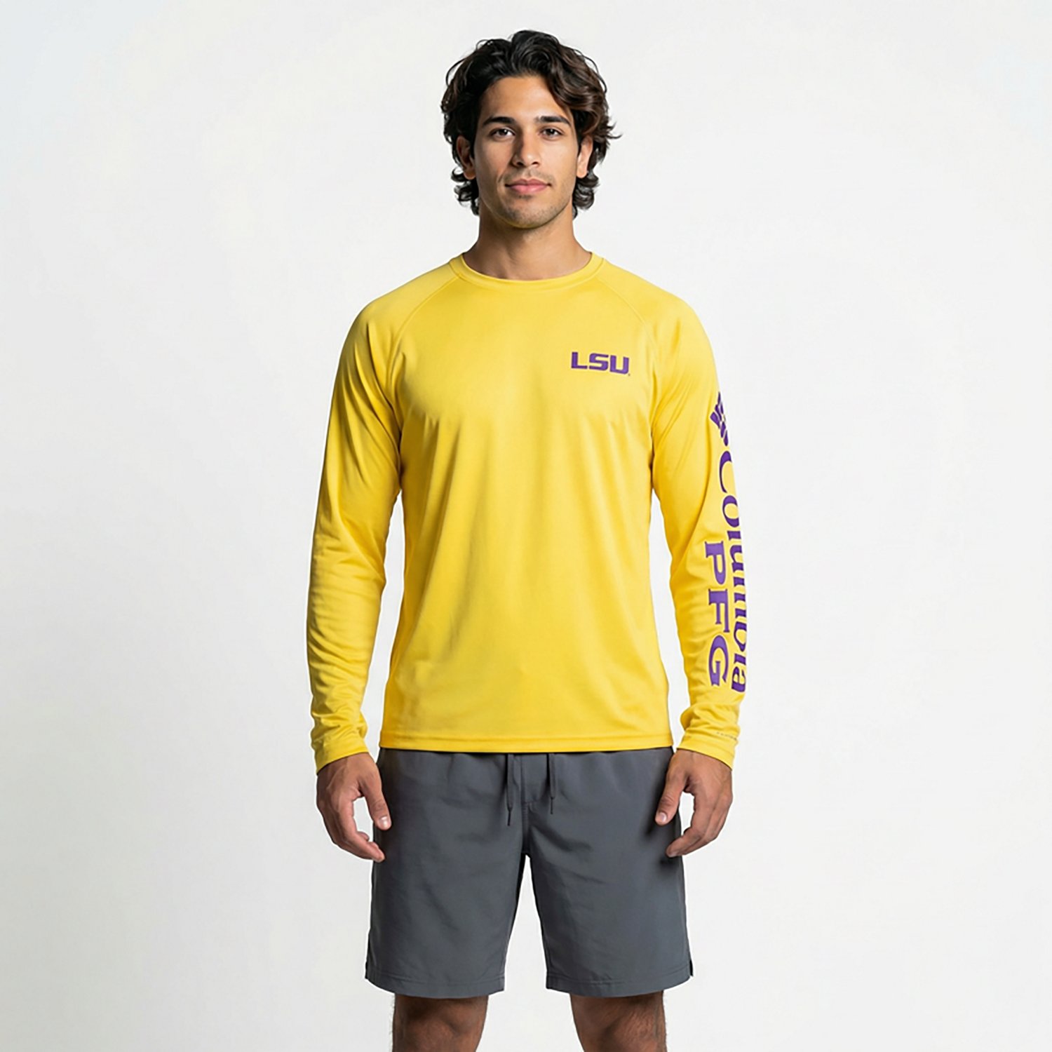 Columbia Sportswear Men's Louisiana State University Terminal Tackle Long Sleeve T-shirt - view number 7