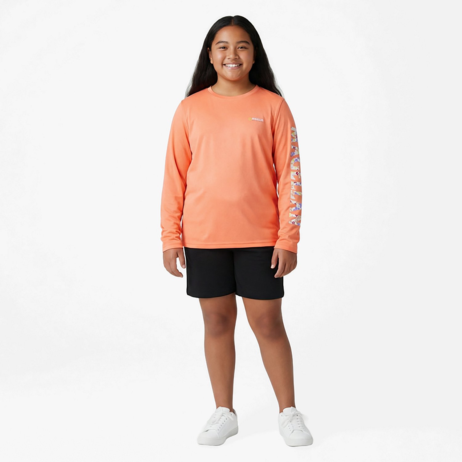 Magellan Outdoors Girls' Caddo Lake Logo Long Sleeve T-shirt