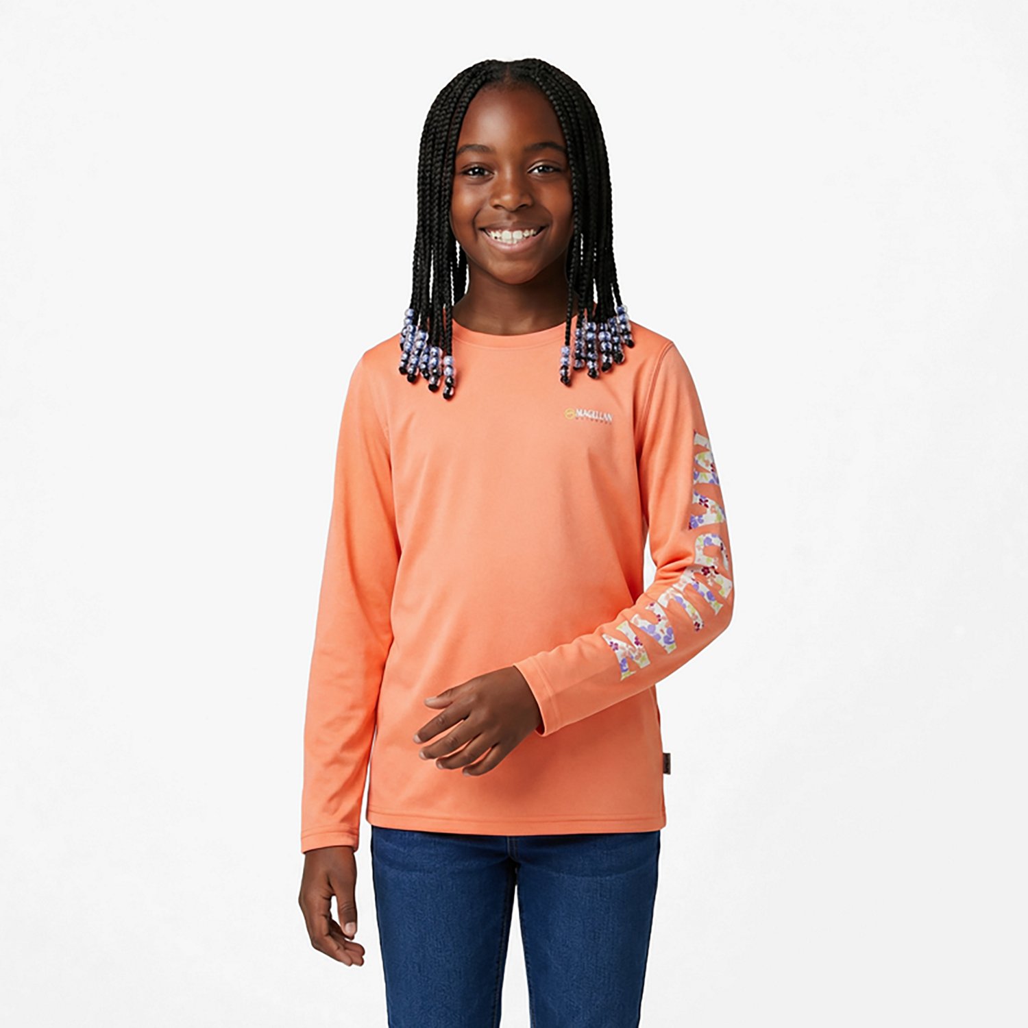 Magellan Outdoors Girls' Caddo Lake Logo Long Sleeve T-shirt                                                                     - view number 2