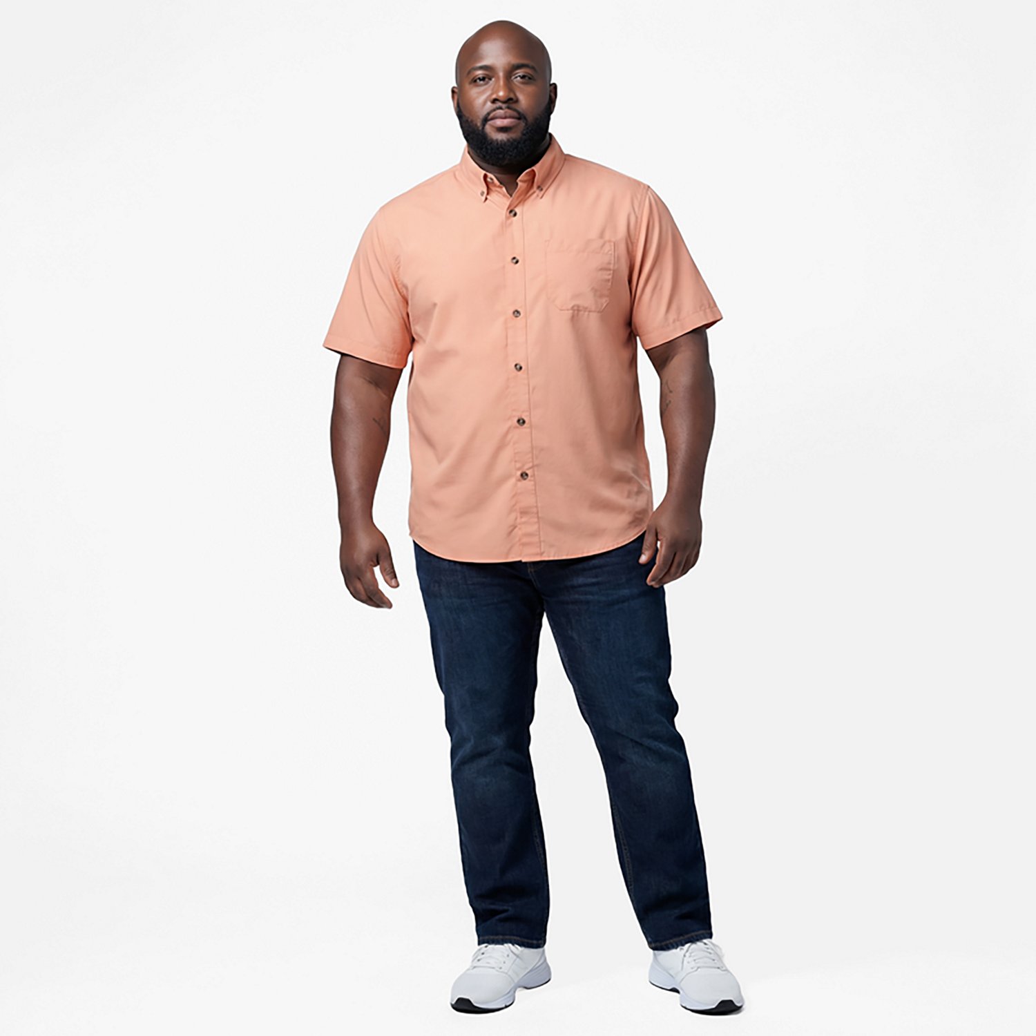 Magellan Outdoors Men's Summerville Solid Short Sleeve Shirt