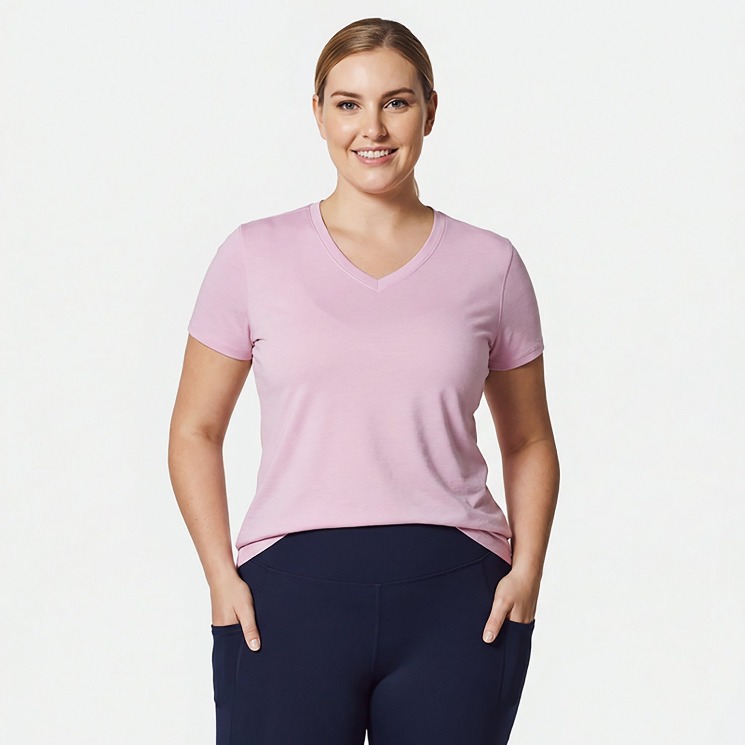 BCG Women's Turbo Melange V-neck T-shirt - view number 2