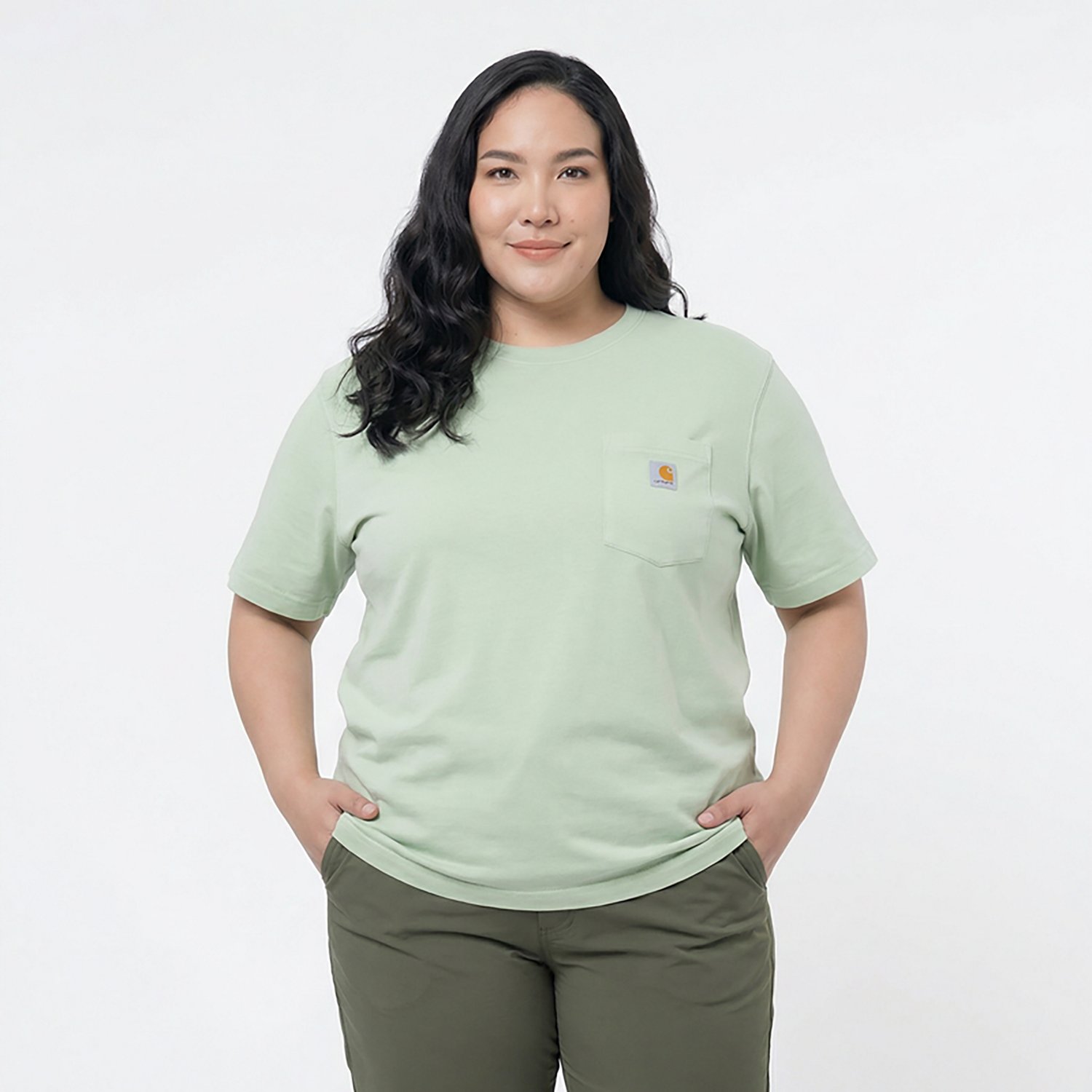 Carhartt Women's Short Sleeve Garment Dye Pocket T-shirt                                                                         - view number 2
