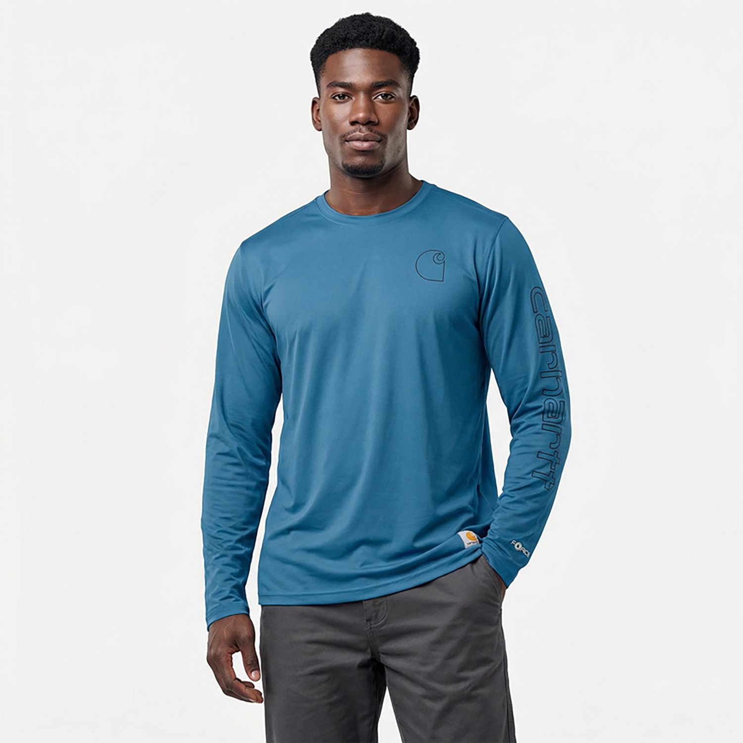 Carhartt Men's Force Sun Defender Lightweight Long Sleeve T-Shirt - view number 2