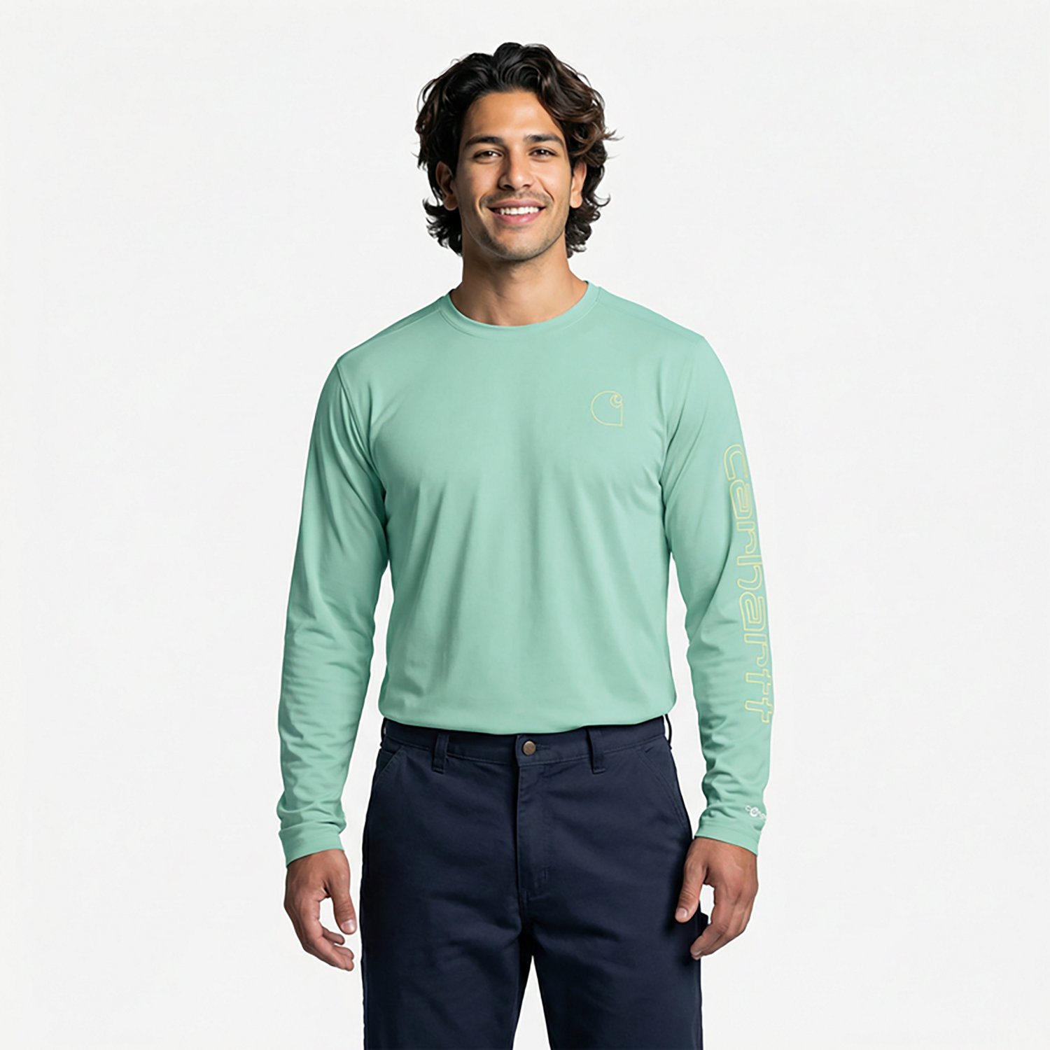 Carhartt Men's Force Sun Defender Lightweight Long Sleeve T-Shirt - view number 2