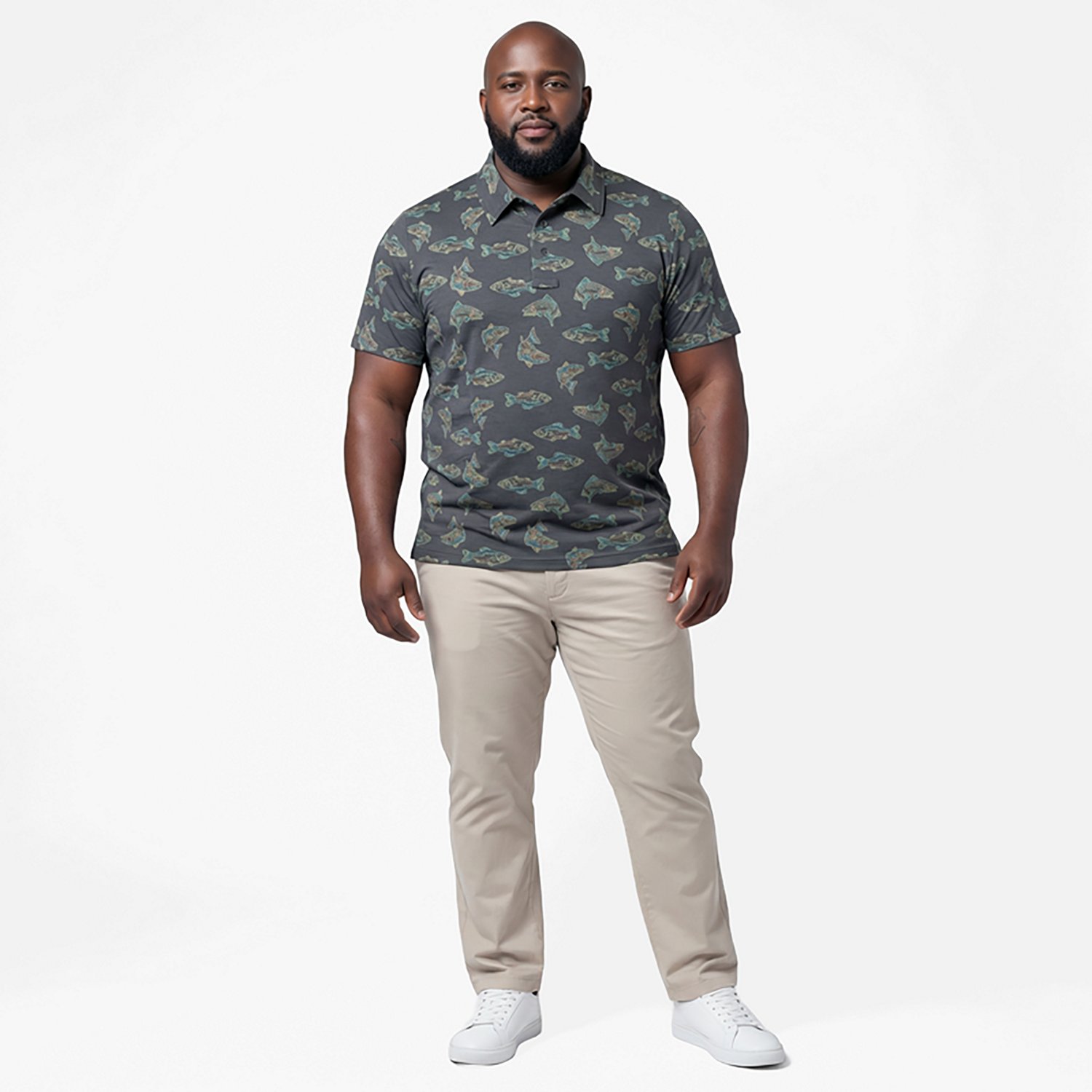 Magellan Outdoors Men's Pro Jacob Wheeler Angler Printed Polo Shirt                                                              - view number 3