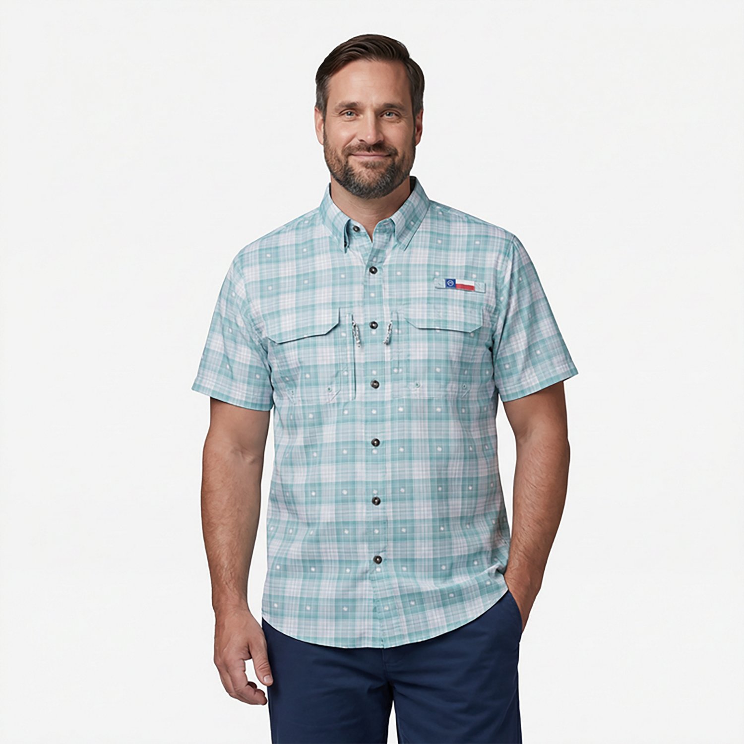 Magellan Outdoors Men's Local State Texas Plaid Shirt                                                                            - view number 2