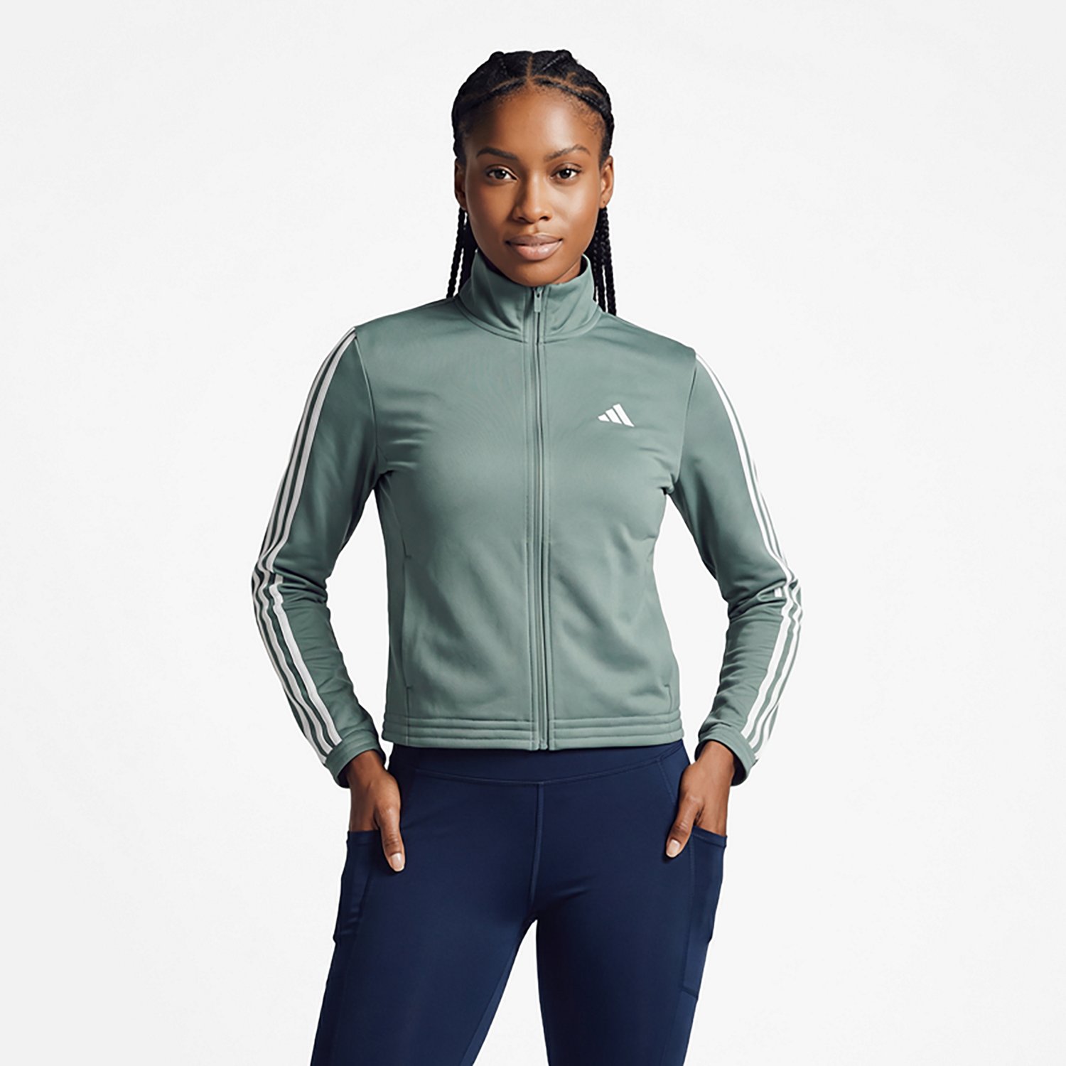 adidas Women's Tricot 3-Stripes Track Top - view number 2