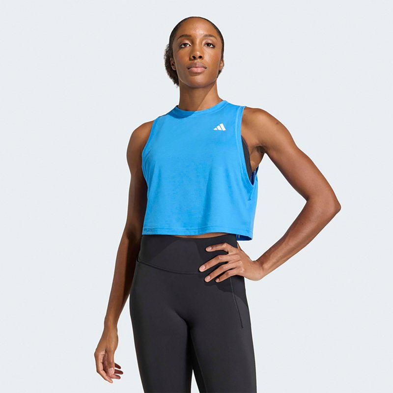 adidas Women's Training Essentials Regular 3-Stripes Tank Top