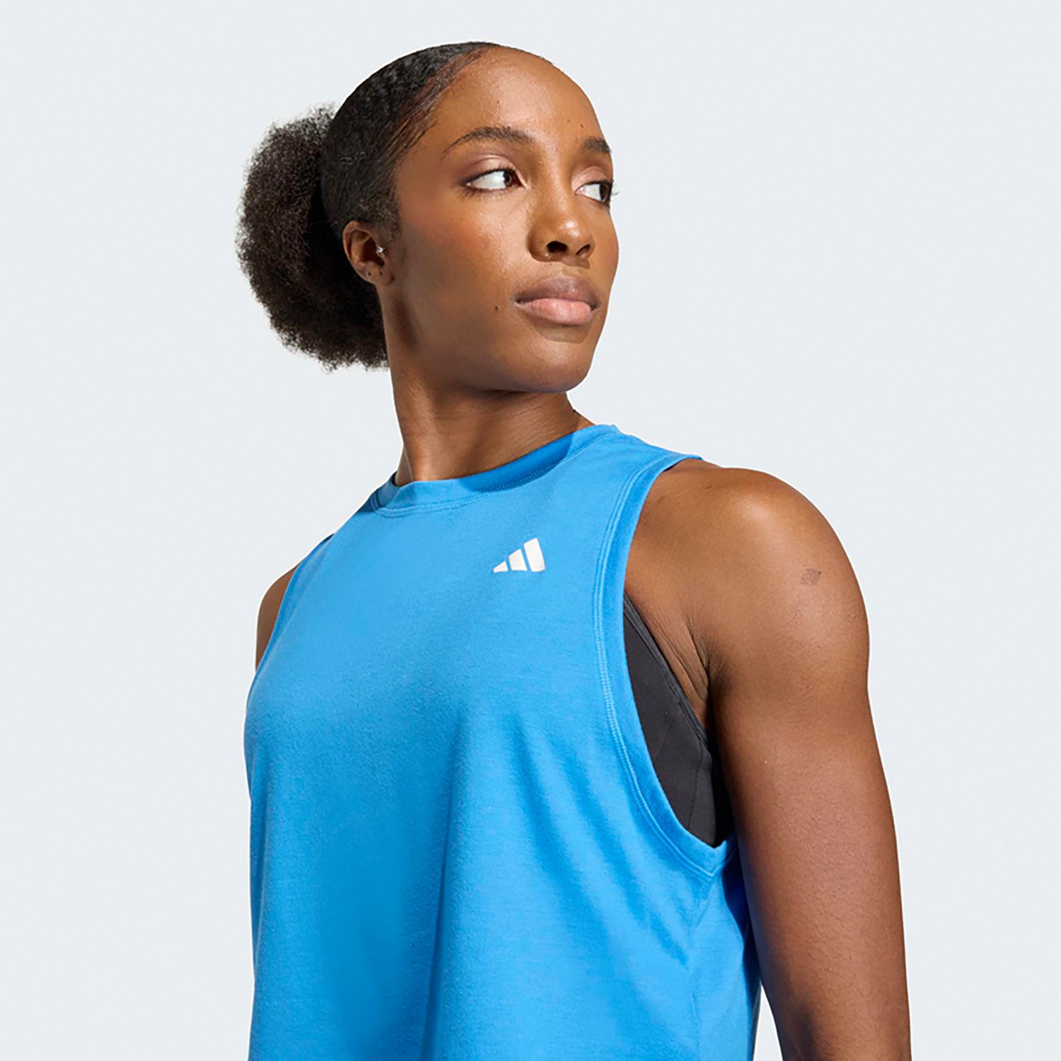 adidas Women's Training Essentials Regular 3-Stripes Tank Top                                                                    - view number 3