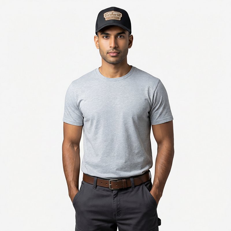 Carhartt Rugged Flex™ Twill Mesh-Back Script Patch Cap, Men's, Black