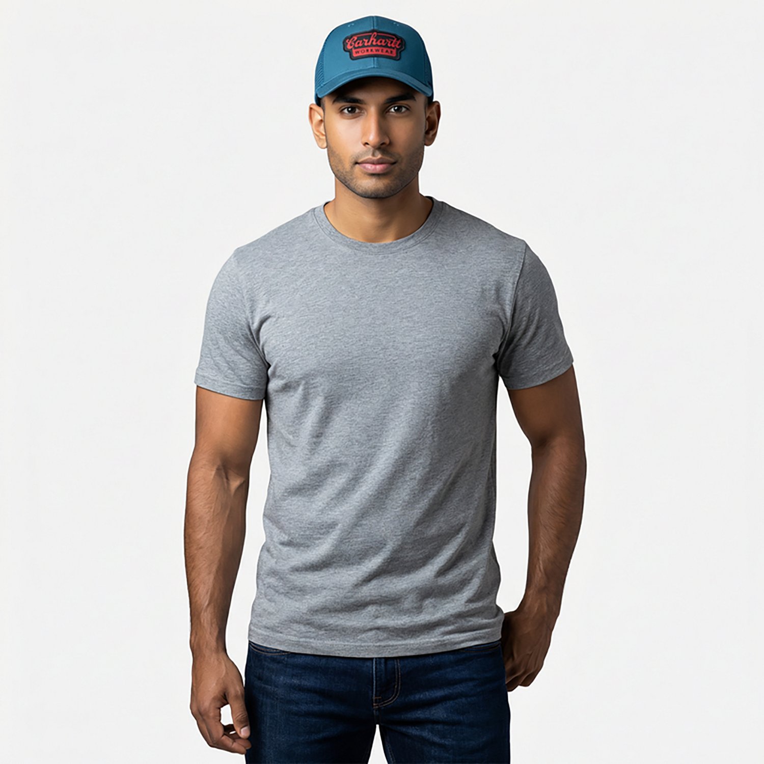 Carhartt Men's Twill Mesh-Back Script Patch Cap