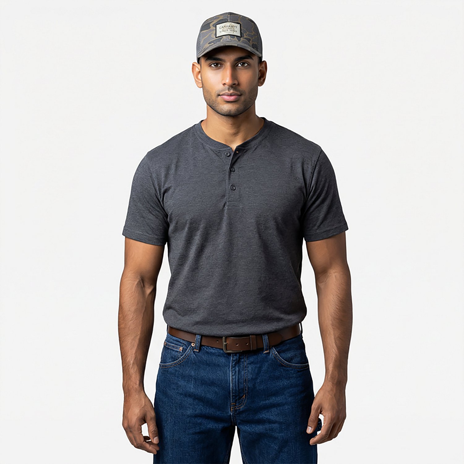 Carhartt Men's Wool Mesh-Back Camo Logo Patch Cap - view number 2