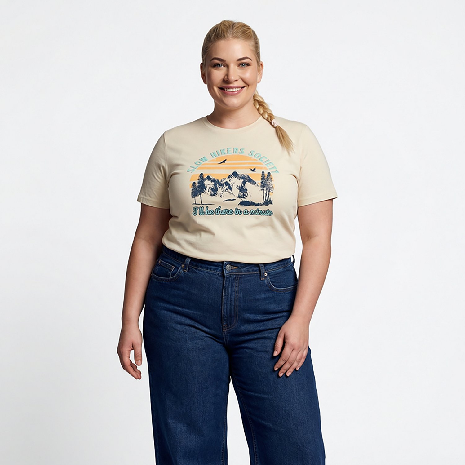Academy Sports + Outdoors Women’s Slow Hikers Society T-shirt - view number 2