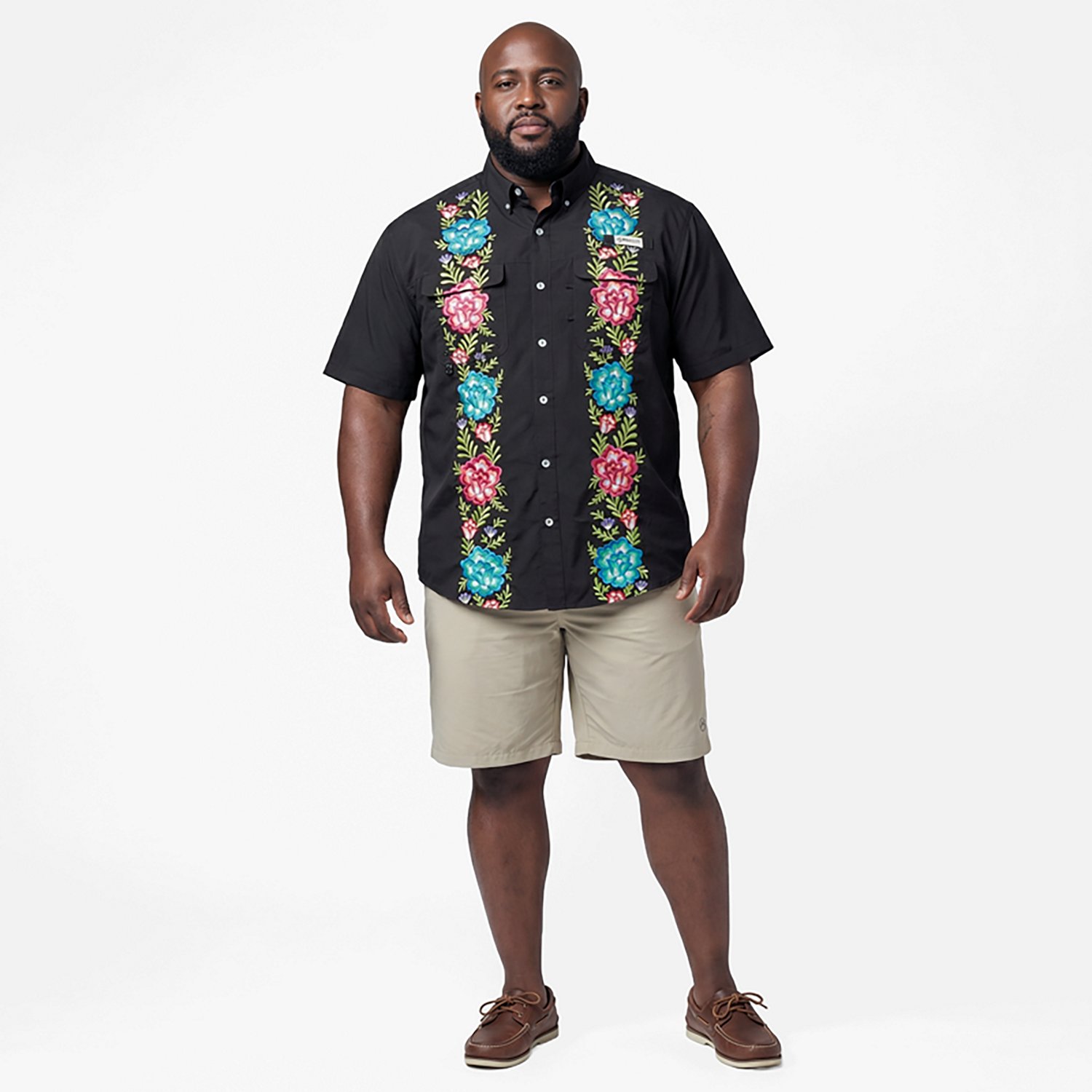 Magellan Outdoors Men's Hispanic Heritage Flores Guayabera Shirt