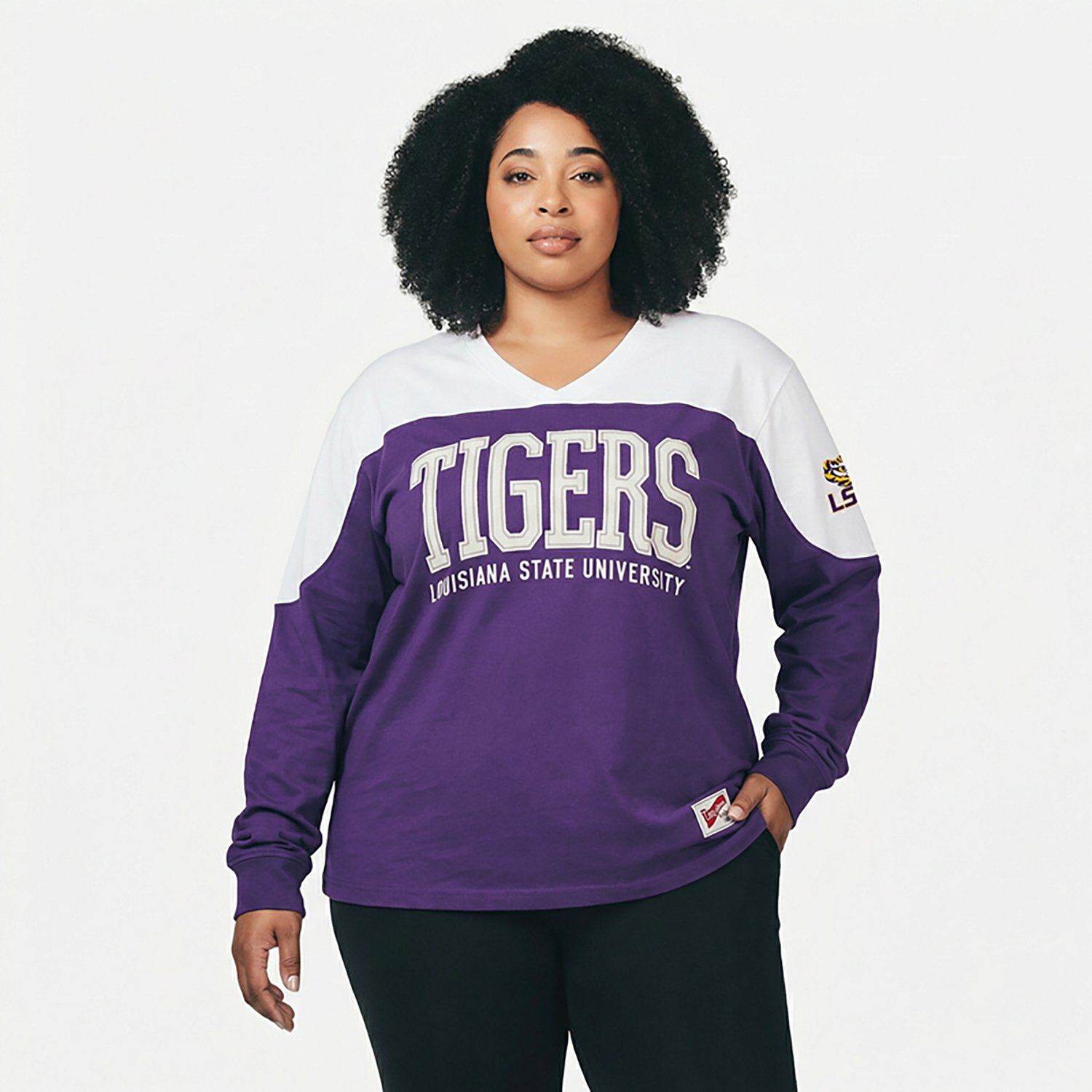 Pressbox Women's LSU Southlawn Victory Long Sleeve Top - view number 2