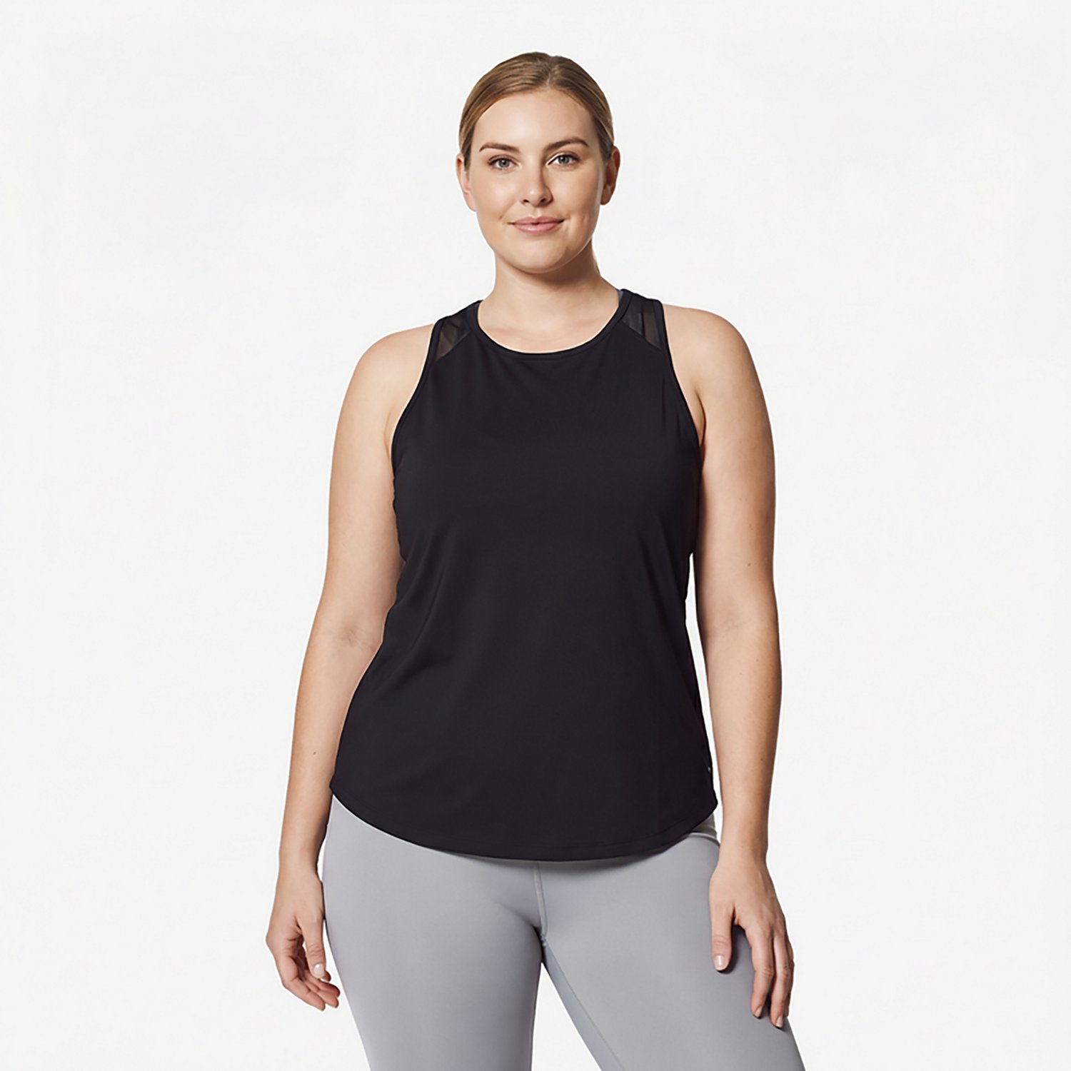 BCG Women's Run Keyhold Mesh Back Tank Top