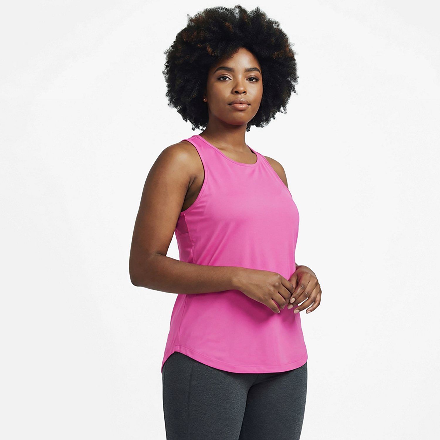 BCG Women's Run Keyhold Mesh Back Tank Top - view number 2